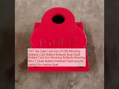 150T Tee Type Cast Iron HT200 Mooring Bollards Cast Bollard Bollards Boat Dock Bollard Cast Iron Mooring Bollards Mooring Bitts T Head Bollard Polished Fixed security station for marine boat