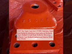 250T Tee Type Cast Iron HT200 Stainless Steel Boat Bollards Maritime International Bollards Ship's Bollard Small Boat Bollards Mooring Bollards Cast Bollard Galvanized Marine Boat Ship Shore
