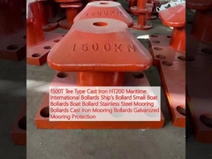 1500T Tee Type Cast Iron HT200 Maritime International Bollards Ship's Bollard Small Boat Bollards Boat Bollard Stainless Steel Mooring Bollards Cast Iron Mooring Bollards Galvanized Mooring Protection