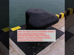 1500T Tee Type Cast Iron HT200 Boat Bollard T Head Bollard Port Bollard Maritime International Bollards Types of Mooring Bollards Canal Mooring Bollards Polished Galvanized Mooring Protection