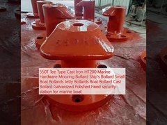 550T Tee Type Cast Iron HT200 Marine Hardware Mooring Bollard Ship's Bollard Small Boat Bollards Jetty Bollards Boat Bollard Cast Bollard Galvanized Polished Fixed security station for marine boat
