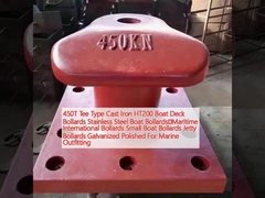 450T Tee Type Cast Iron HT200 Boat Deck Bollards Stainless Steel Boat Bollards	Maritime International Bollards Small Boat Bollards Jetty Bollards Galvanized Polished For Marine Outfitting